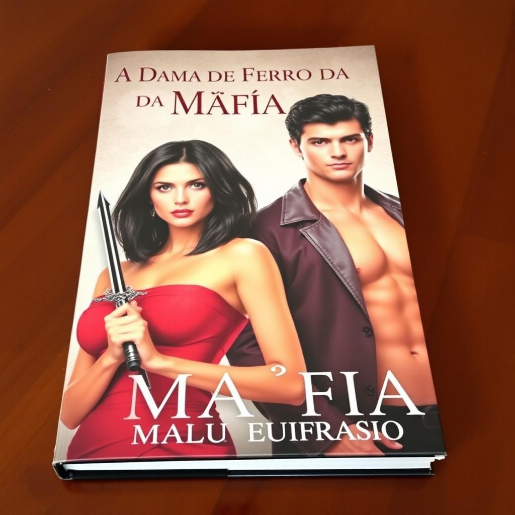 A captivating book cover featuring a stunning woman with shoulder-length black hair, exuding beauty and confidence