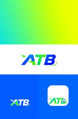 Design a custom logo featuring the letters 'ATB'