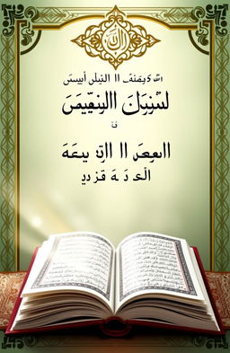A beautifully designed book cover for a title in Arabic: "التركيز على قواعد تعلم اللغة القرآن العزيز"