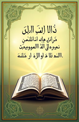 A beautifully designed book cover for a title in Arabic: "التركيز على قواعد تعلم اللغة القرآن العزيز"