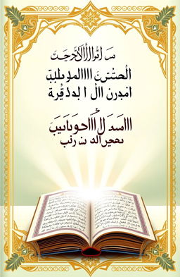 A beautifully designed book cover for a title in Arabic: "التركيز على قواعد تعلم اللغة القرآن العزيز"