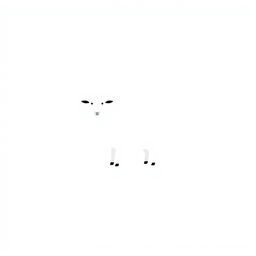 A minimalist representation of a sheep, showcasing a simple and elegant design
