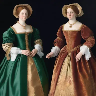 During the Renaissance, noblewomen would adopt affectedness by wearing large, extravagant dresses to showcase their wealth and status.