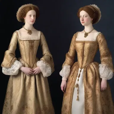 During the Renaissance, noblewomen would adopt affectedness by wearing large, extravagant dresses to showcase their wealth and status.