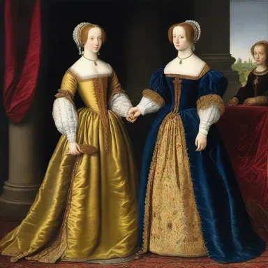 During the Renaissance, noblewomen would adopt affectedness by wearing large, extravagant dresses to showcase their wealth and status.