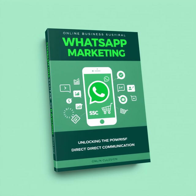A comprehensive eBook cover design for WhatsApp Business Marketing