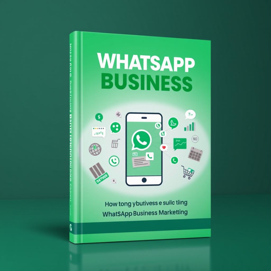 A comprehensive eBook cover design for WhatsApp Business Marketing