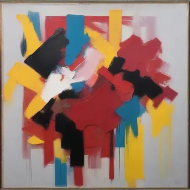 The painting exhibited an affectedness, with exaggerated brushstrokes and overly dramatic colors.