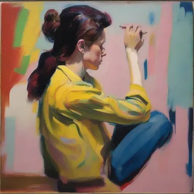 The painting exhibited an affectedness, with exaggerated brushstrokes and overly dramatic colors.