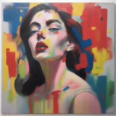 The painting exhibited an affectedness, with exaggerated brushstrokes and overly dramatic colors.
