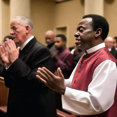 The preacher's affectedness during the sermon was quite obvious, as he used an artificial tone and exaggerated gestures.
