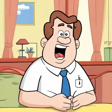 The cartoon character's affectedness, with his fake accent and exaggerated expressions, added to the humor of the show.