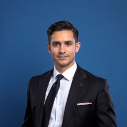 A sophisticated individual dressed in formal attire, exuding confidence and elegance