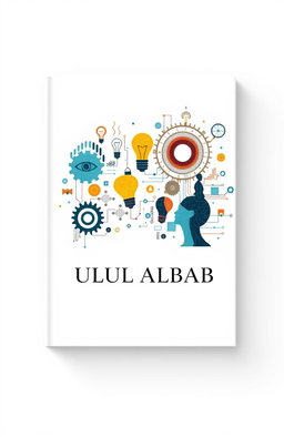 A book cover design sized 21 cm x 29