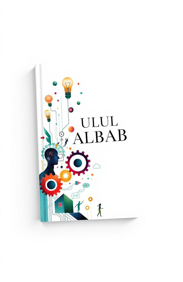 A book cover design sized 21 cm x 29