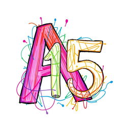 A vibrant and artistic rendering featuring the letter 'A' and the number '15' prominently displayed