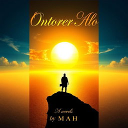 A striking book cover for a novel titled 'Ontorer Alo' by Mahi