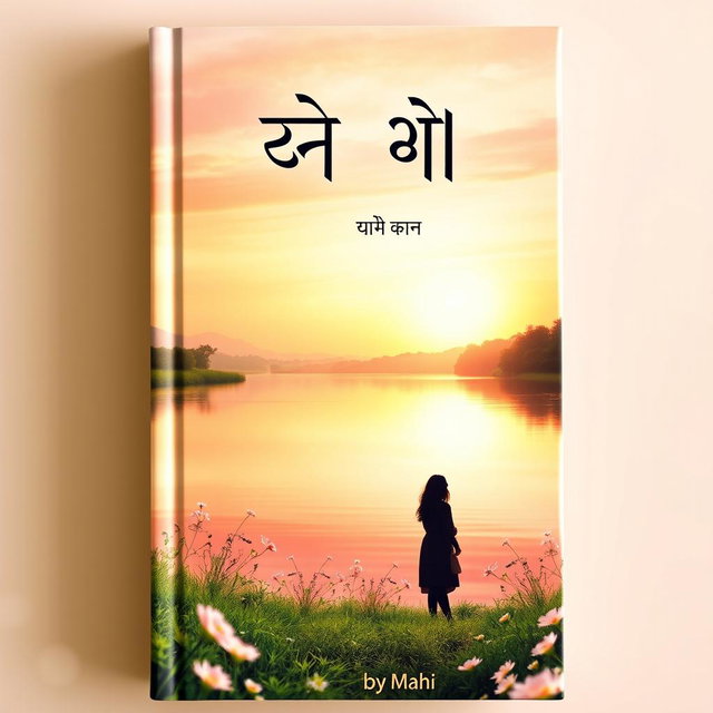 A beautifully designed book cover for the novel titled 'অন্তরের আলো' (Ontorer Alo) by Mahi