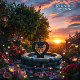 A serene and enchanting scene symbolizing the "secret of my heart"