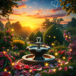 A serene and enchanting scene symbolizing the "secret of my heart"