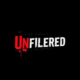 A logo design for a channel titled 'Life Unfiltered'
