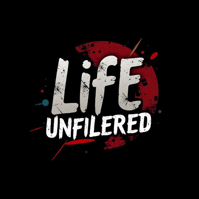 A logo design for a channel titled 'Life Unfiltered'