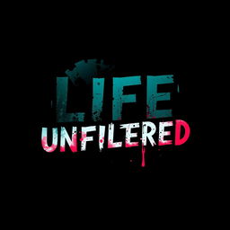 A logo design for a channel titled 'Life Unfiltered'