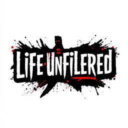 A logo design for a channel titled 'Life Unfiltered'