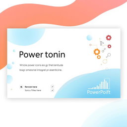 Create a visually appealing PowerPoint presentation slide design that incorporates a modern aesthetic with clean lines and vibrant colors