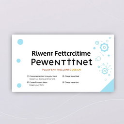 Create a visually appealing PowerPoint presentation slide design that incorporates a modern aesthetic with clean lines and vibrant colors