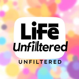 Logo design for a channel called 'Life Unfiltered'