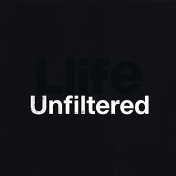 A logo design for a YouTube channel titled 'Life Unfiltered'