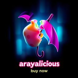 A vibrant poster inspired by the Dalgona candy challenge from Squid Game, featuring a stylized Dalgona piece shaped like an umbrella that is dramatically broken in half