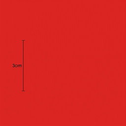 A simple but striking image featuring a solid red background. The dimensions of the image are set at 3 x 4 cm.