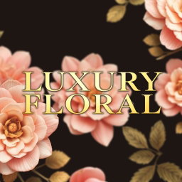 The name 'LUXURY FLORAL' displayed in an elegant and sophisticated font