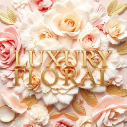 The name 'LUXURY FLORAL' displayed in an elegant and sophisticated font