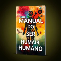 A book cover design for a book titled "MANUAL DO SER HUMANO"