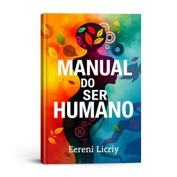 A book cover design for a book titled "MANUAL DO SER HUMANO"