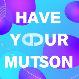 A beautifully designed poster featuring bold typography where all the letterings are in white color