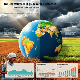 An informative and visually striking representation of the impact of climate change on global food security