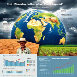 An informative and visually striking representation of the impact of climate change on global food security