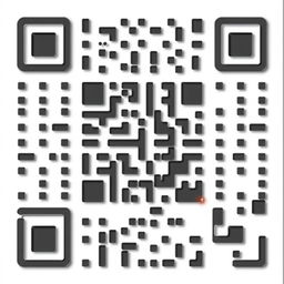 A high-resolution, professional-grade QR code generated with sleek, modern design elements