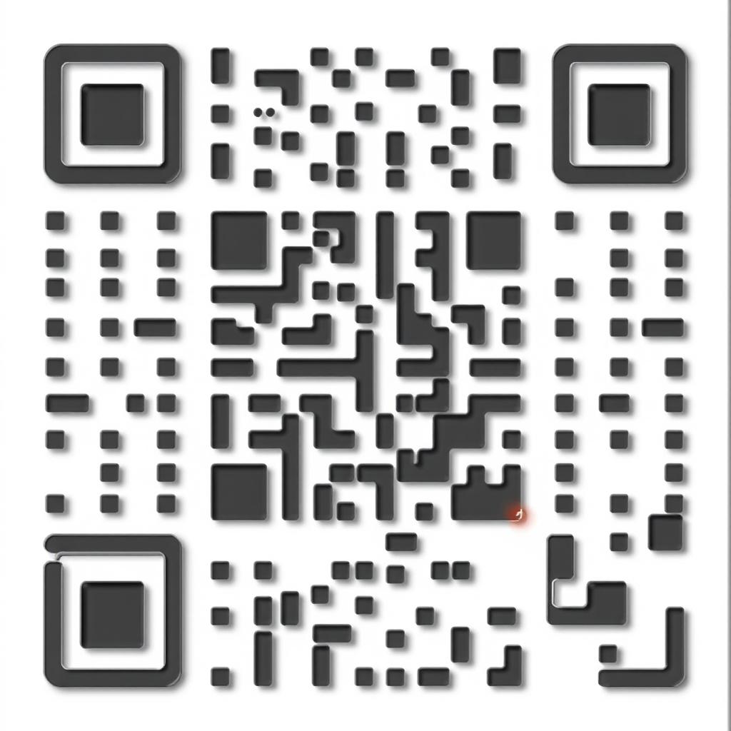 A high-resolution, professional-grade QR code generated with sleek, modern design elements