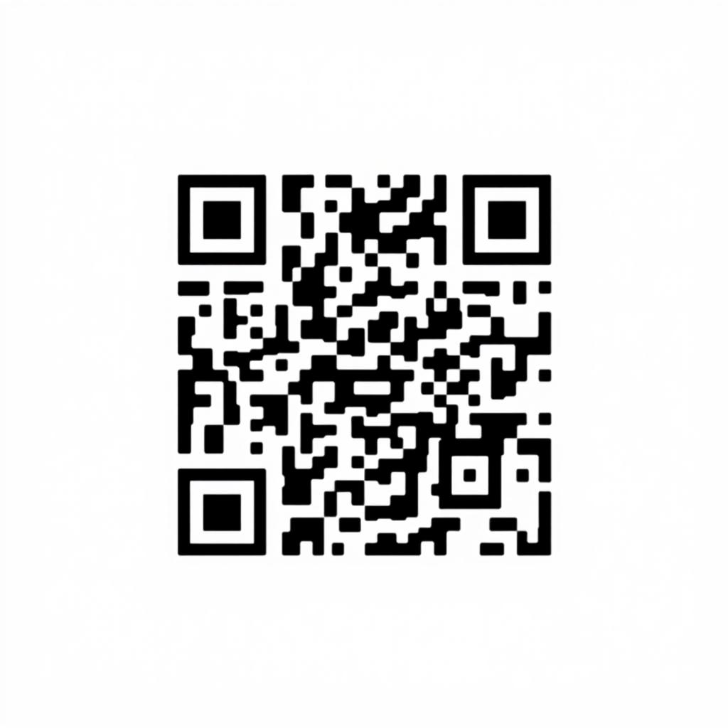 A clear and professional QR code presented on a neutral, white background