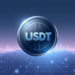 A sleek and modern representation of the USDT token, highlighting its digital currency nature