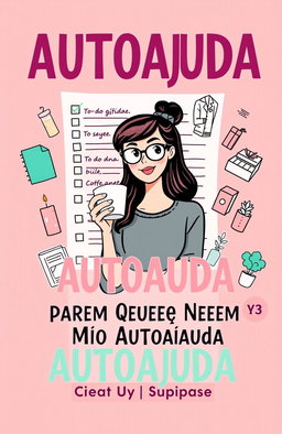 A vibrant and playful eBook cover with a modern design featuring bold colors like pastel pink, teal, and gold