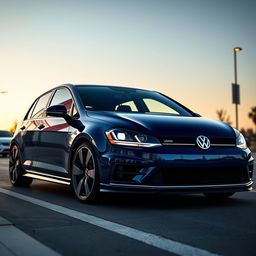 A custom-designed Volkswagen Golf MK4 that incorporates the luxurious design elements of the VW Phaeton, featuring a longer body to match the length of the Phaeton