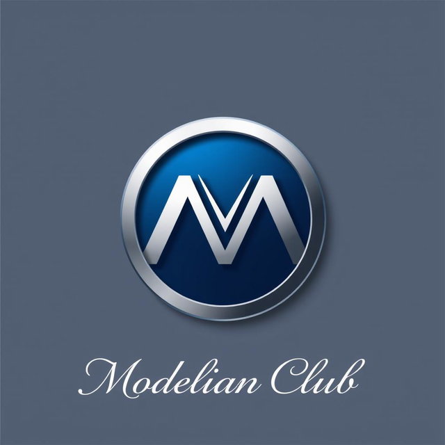 A unique and modern logo design for the 'Modelian Club'