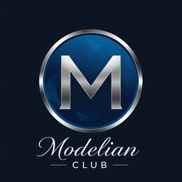 A unique and modern logo design for the 'Modelian Club'