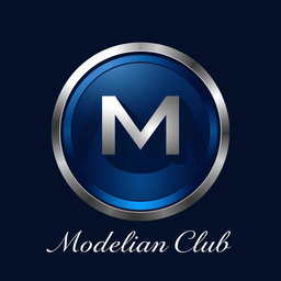 A unique and modern logo design for the 'Modelian Club'